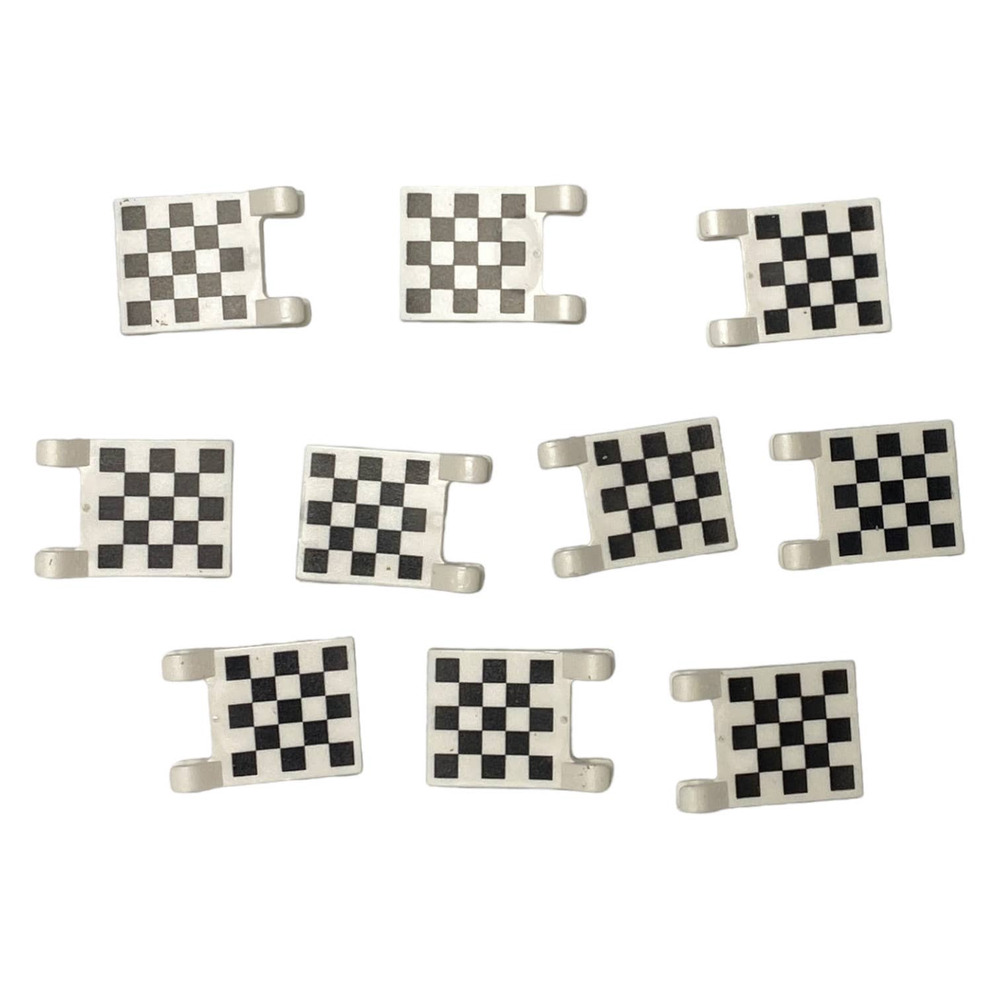 Lot of 50 LEGO 2335 Checkered Racing Car Flag 2x2